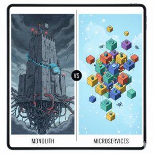 Monolithe vs Microservices.